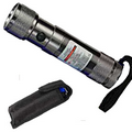 Gun Metal Gray Light Up Flashlight/ Laser Pointer with 8 White LEDs